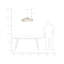 Curtice 1 - Light Natural Unique/Statement Pendant