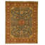 Hand Knotted Wool Oriental Area Rug in Green And Red