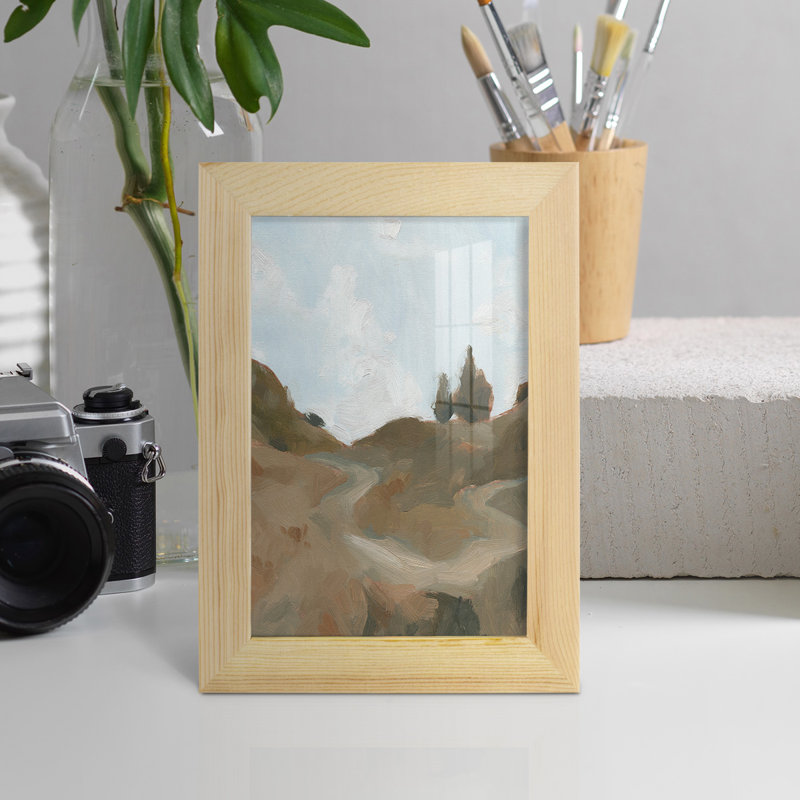 West Fork Hiking Trail III - Single Picture Frame Print, 8" H x 6" W x 1" D, Natural