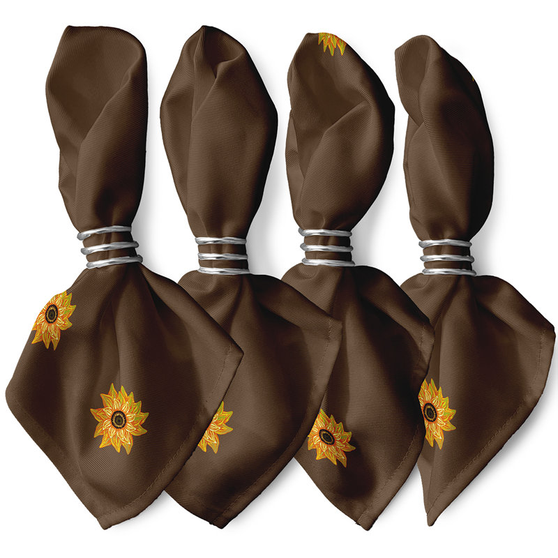 Leonaldo El Girasol Feliz Napkins, Brown