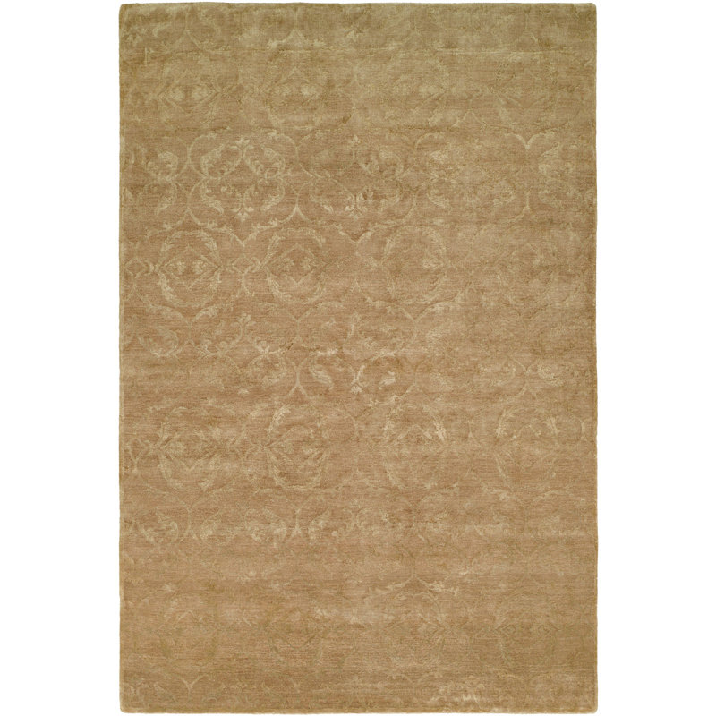 Tapis floral noué à la main Faridkot, Rectangle 10 pi x 14 pi