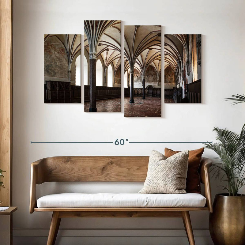 Lilie Malbork Castle Columns, 32" H x 52" W