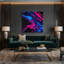 Abstrait art fluide sur toile mauve 34-1756800031