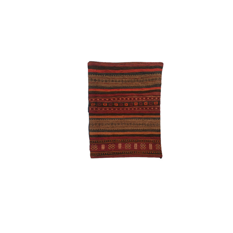 Geoffrey Kilim Handwoven Bistre Cushion Cover