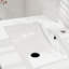 Lavabo encastré en céramique pour salle de bain Goodyo, 24 po, blanc