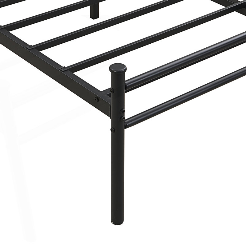 Structure de lit en métal avec tête de lit, Très grand