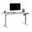 Bureau ergonomique assis / debout avec réglage électrique de la hauteur et charge intégrée