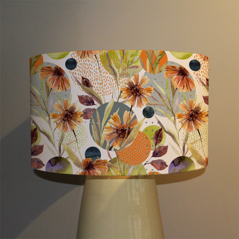 Cotton Drum Lamp Shade ( Uno ), 25cm H x 40cm W x 40cm D