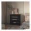 Commode 4 tiroirs Lynbrook - Wengé noir