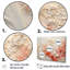 «Rose and White Coastal Coral Collage V - Coastal Coral Under Water», art mural encadré-1210803228-1210803231