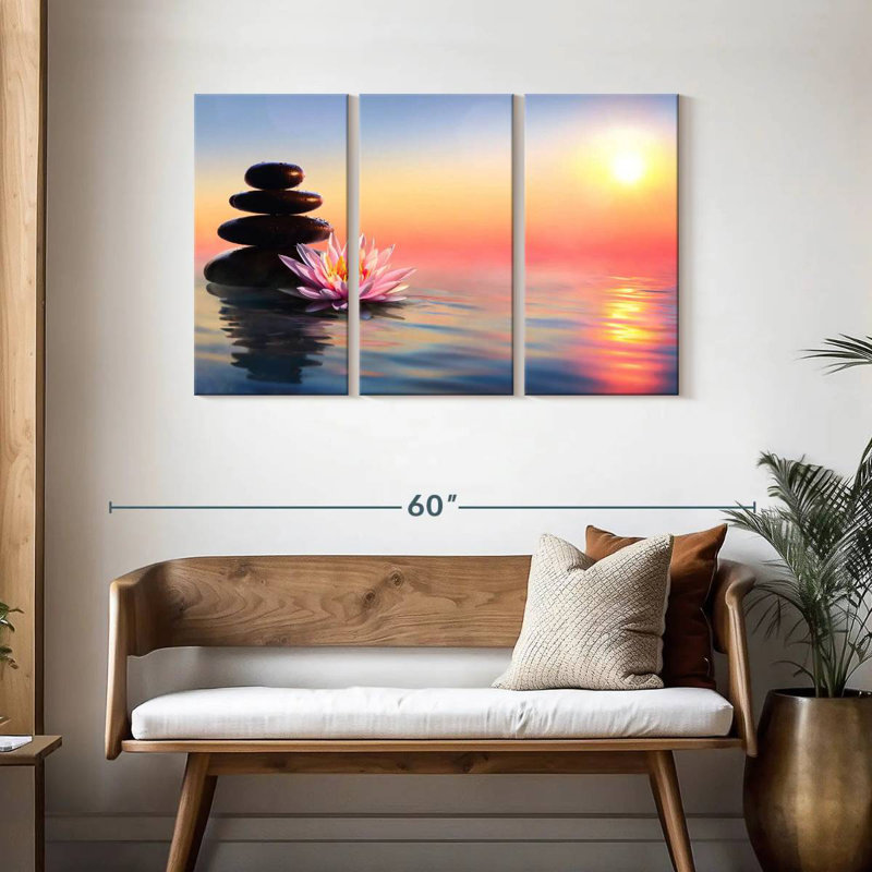 Coucher de soleil zen Kerrick, H 28 po x l 45 po