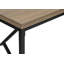 Table d'appoint, console, vestibule, étroit, canapé, salon, chambre à coucher, stratifié brun, métal noir, contemporain, moderne
