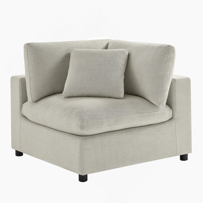 Comfortable And Stylish Corner Wedge Chair For Relaxing, Featuring Removable Cushion Covers And Durable Fabrics