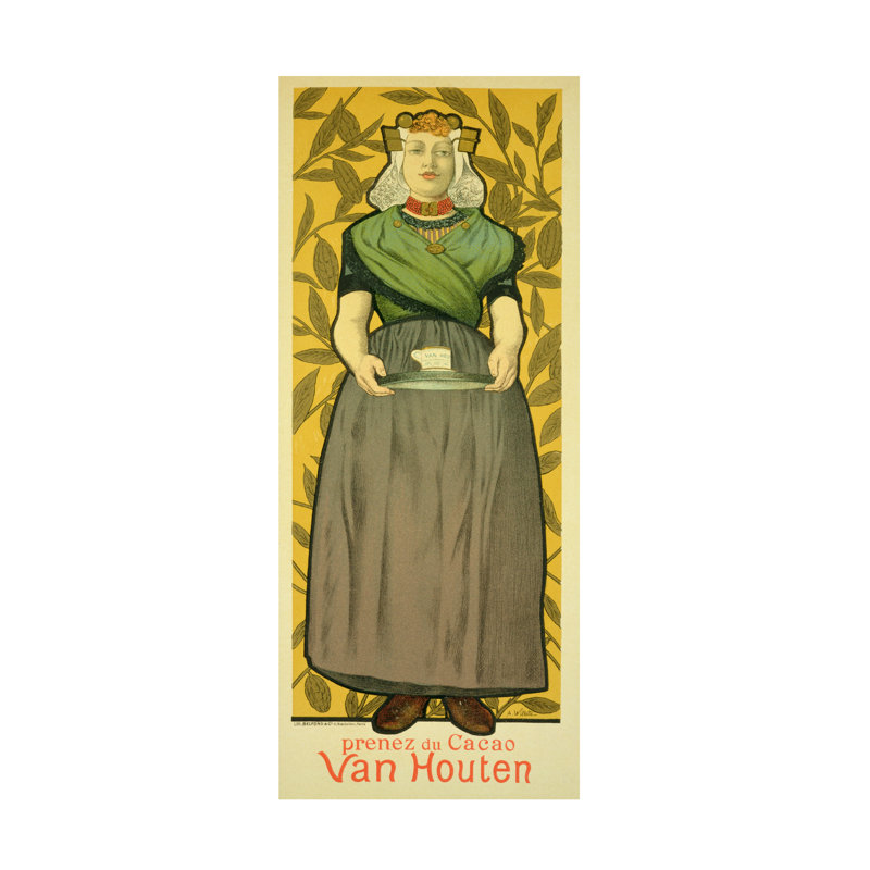 Art sur toile, reproduction de Van Houten par Adolphe Leon Willette, 1893, H 24 po x l 10 po