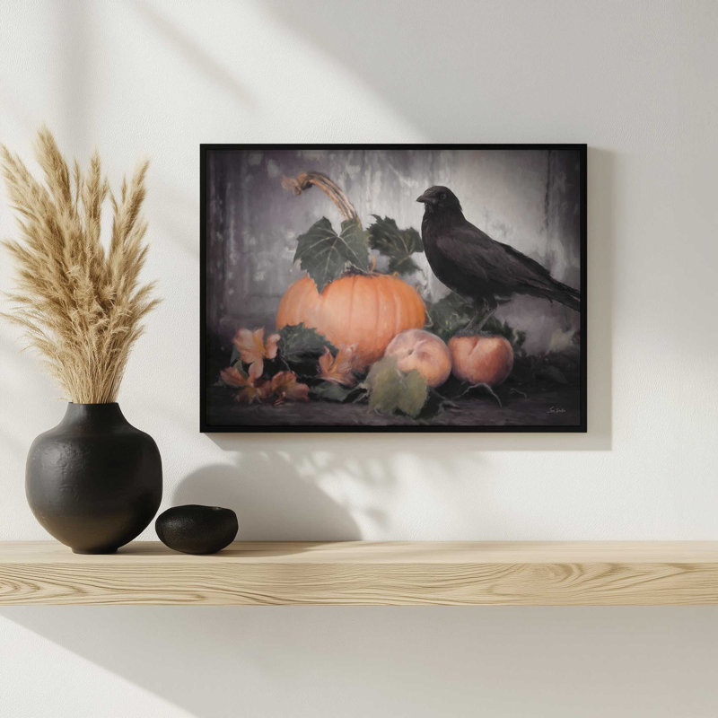 «Harbinger of Autumn» par Lori Deiter, reproduction d'art, L 40 x H 30, Argent, Impression encadrée