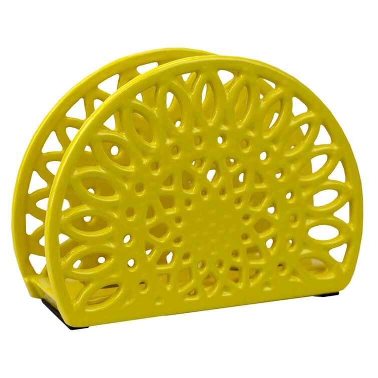 Paper Towel Holder, Sunflower Napkin Holder Retro Wrought Iron Flower Shape Paper  Towel Holder Dispenser Table Napkin Holder