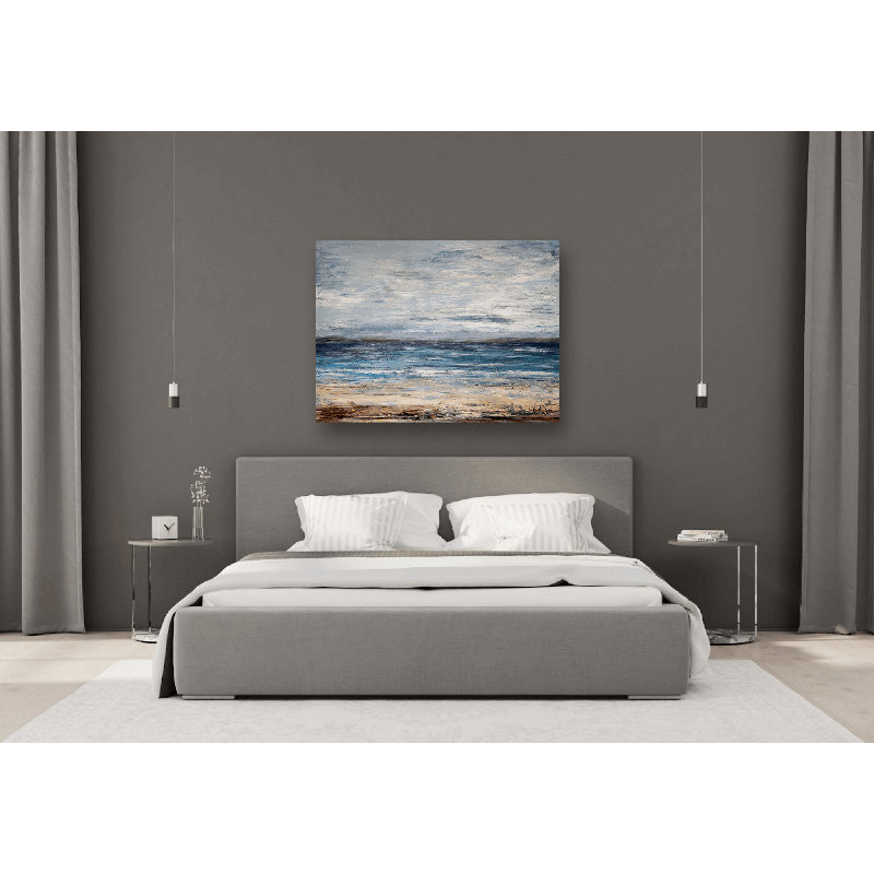 Gray Skies - Artist Enhanced Canvas Print, 36" H x 48" W x 1.5" D, Unframed