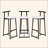 Bar Stools Kitchen Island Bar Chairs Set Of 3 Metal Counter Barstools With Backrest For Dining Pub Room-1125148737