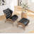 Jeyshan Upholstered Tufted Lounge Chair and Ottoman