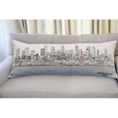 Coussin lombaire 35 "Atlanta Nighttime Skyline
