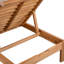 Chaise longue inclinable en eucalyptus de 75 po Rylie