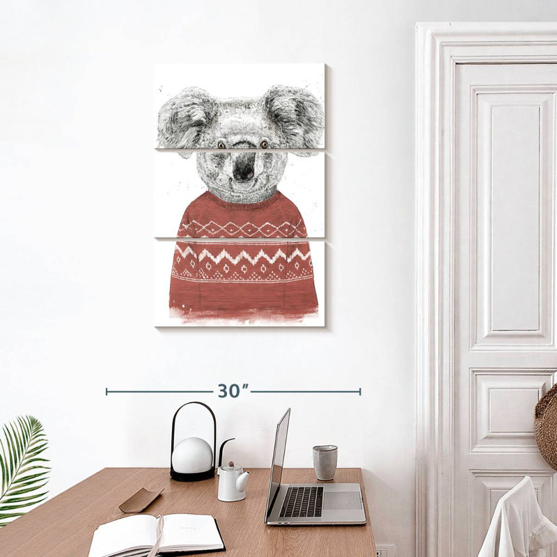 Brampt Winter Koala, 45" H x 28" W