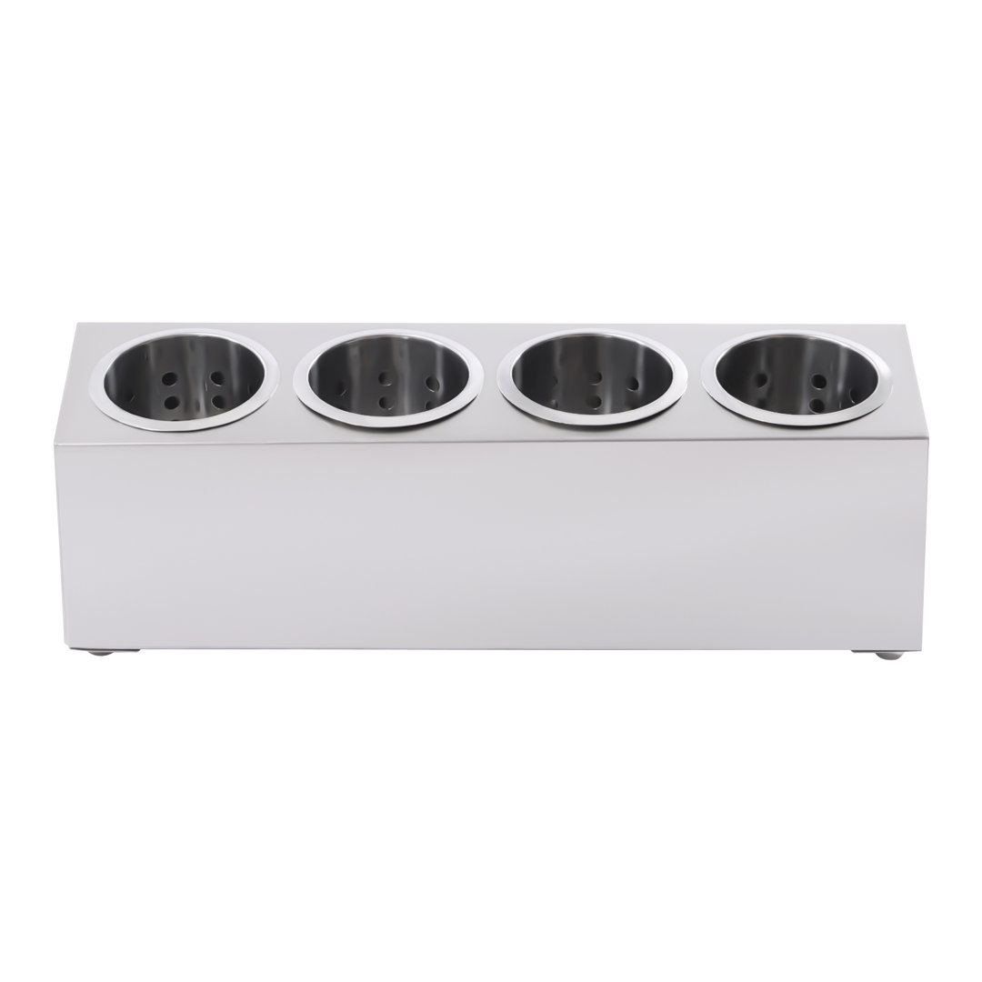Stainless Steel Flatware Caddy Utensil Crock Latitude Run®