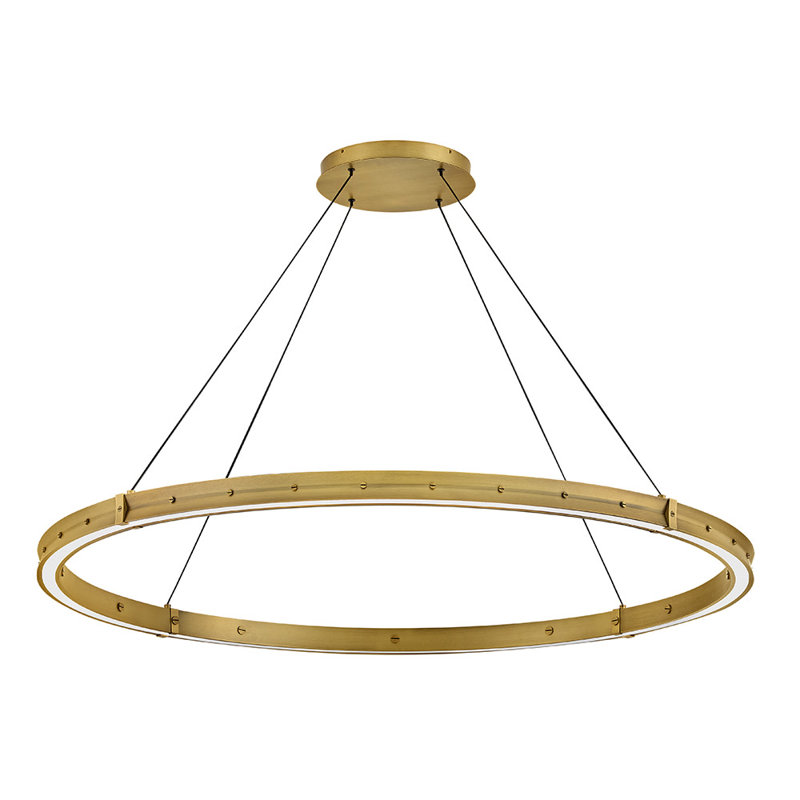 Althea 1 - Light LED Chandelier, Lacquered Brass