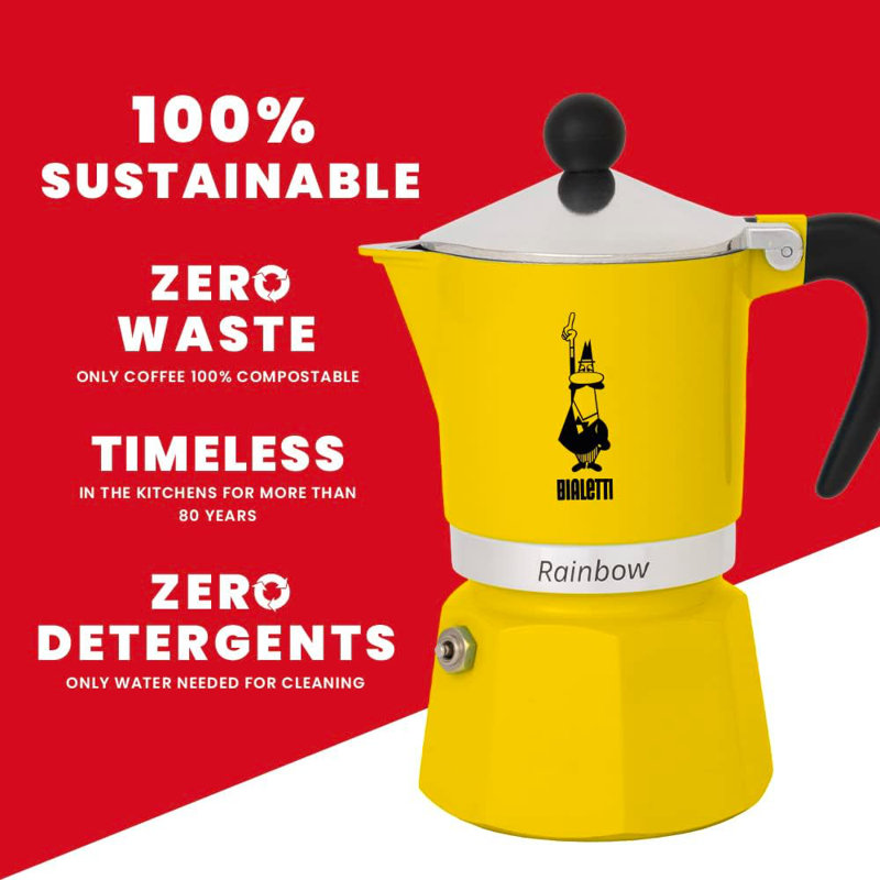 RAINBOW 3 TASSES, Jaune