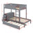 Illona Kids Twin Over Twin Bunk Bed with Trundle with Drawers-1016545548