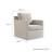 Serene Fabric Slipcovered Swivel Armchair-101323730