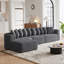 Ensemble de canapé modulaire confortable en forme de L modulaire avec dix coussins pour se détendre dans le salon-1266236594