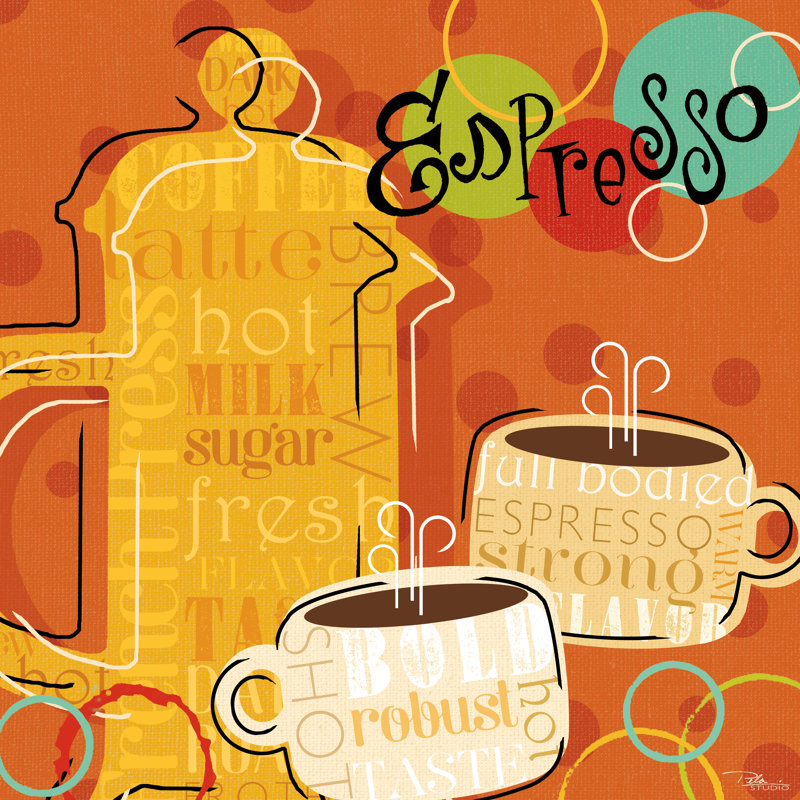 Funky Brew I by Pela Studio - Wrapped Canvas Print, 91cm H x 91cm W