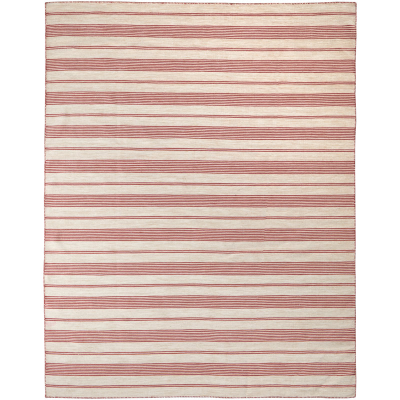 Tapis rouge / ivoire Shastina, Rectangle 5 pi x 8 pi