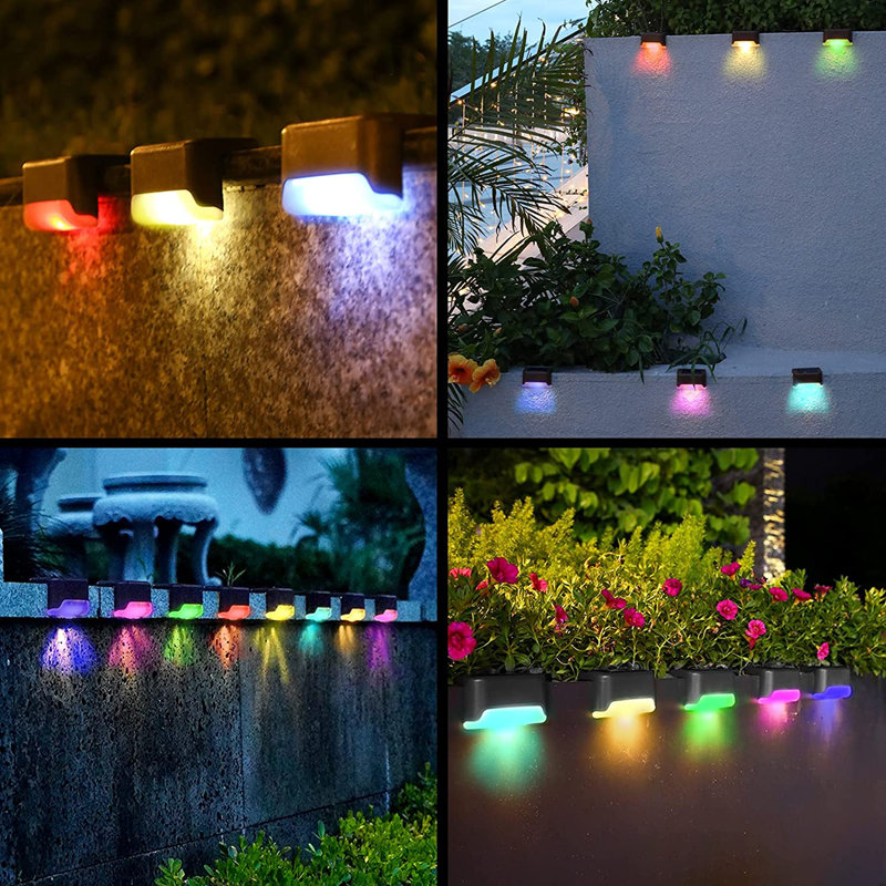 Ensemble de lumières noires pour terrasse à énergie solaire, Coloré