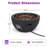 27'' MGO Propane Outdoor Fire Pit with Lightweight Concrete Finish, 40000 BTU Round Fire Pit Table with Steel Burner & Lava Rocks for Patio Backyard-296100992