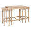 Ensemble de 3 tables gigognes en bois