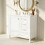 Meuble-lavabo moderne 36 po avec cadre en pin massif, 1 porte à fermeture douce et 3 tiroirs, armoire de rangement moderne-1524916073