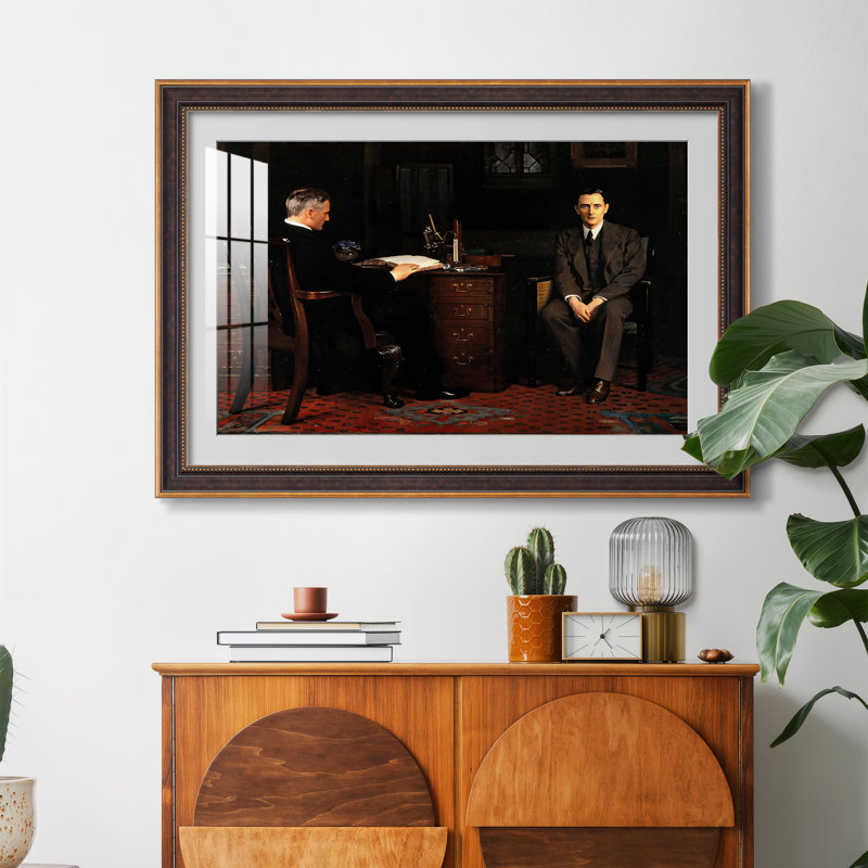 La sentence de mort, 1908 - John Collier - Estampe encadrée sur mesure, Dimensions intérieures 24 po x 34 po, Or vénitien