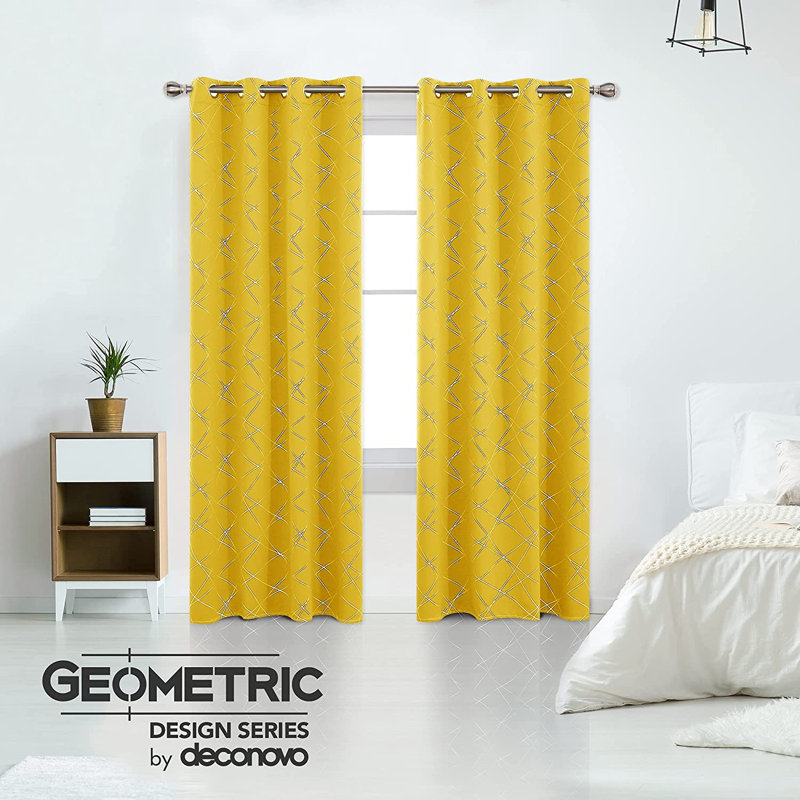 Room Darkening Curtain Pair, 52" W x 84" L, Dark Forest