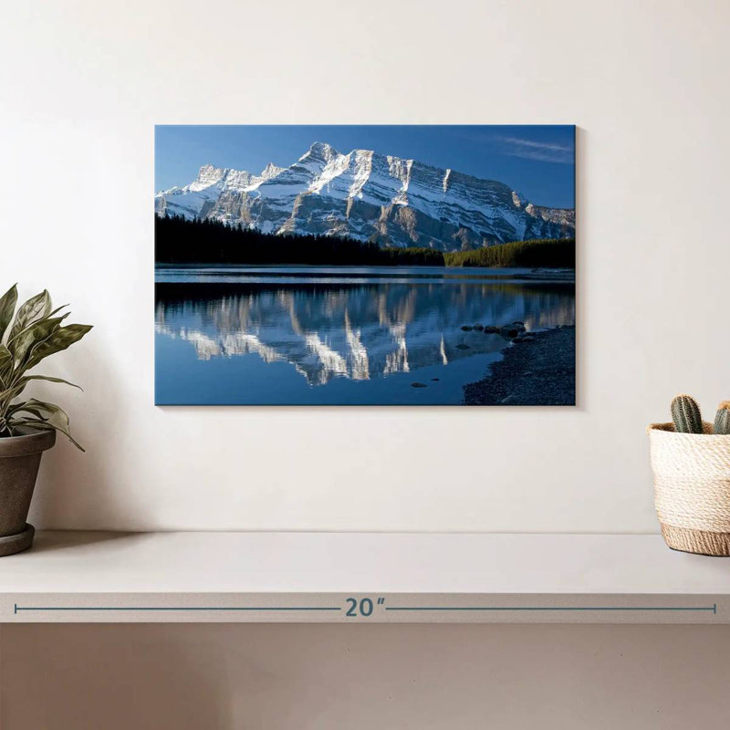 Alvord Lakeside Mountain Reflection, H 8 po x l 12 po