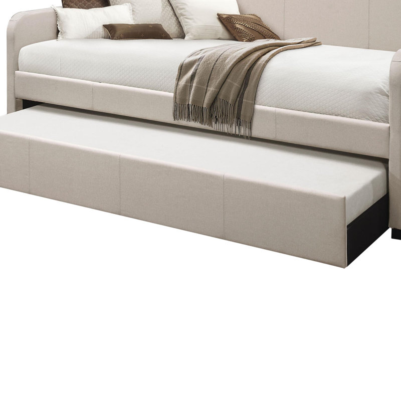 Lit simple tapissier avec couchette Aleine