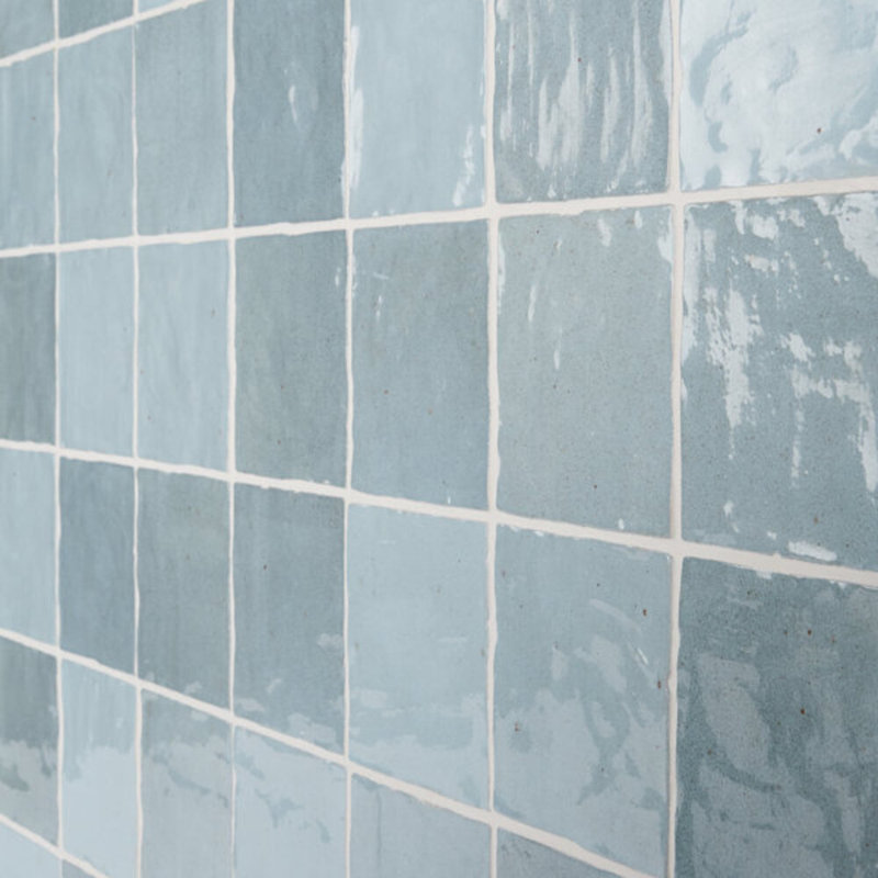 Portmore 4x4 Glazed Ceramic Tile, Blue