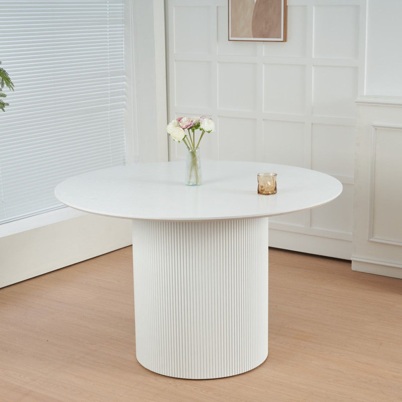 Round Metal Base Dining Table