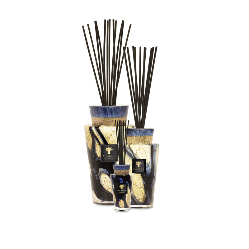 Totem Luxury Bottle Diffuser, 12.2" H x 7.09" W x 7.09" D, Stones Lazuli