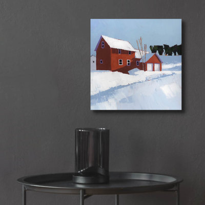 Art mural en verre épique «Quiet» par Ruth LaGue, 12 po x 12 po