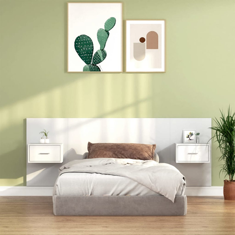 Jasani Small Single (2'6) Solid Wood Headboard, White