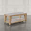 Table basse 50 po avec tablette de rangement et roulettes cachées Nicci Hewitt-999838899