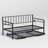 Height Adjustable Day Bed Frame with Trundle