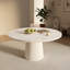 Table de salle à manger de 47 po en placage de marbre-2072944161